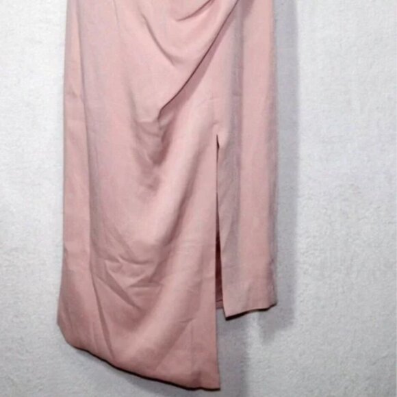 Cushnie x Target womens dress size 0 light pink midi strapless asymmetrical hem - Picture 7 of 12